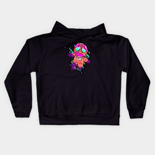 advanced robot doll Kids Hoodie